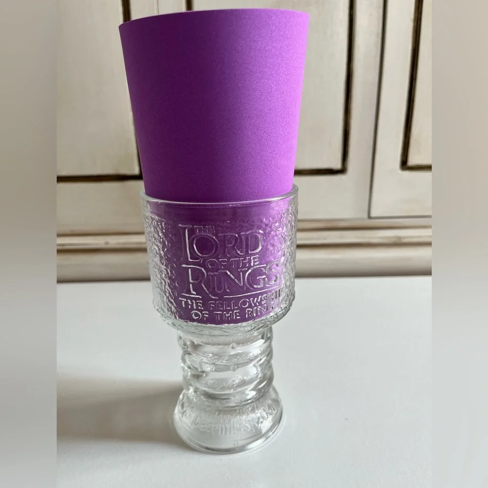 Vintage Lord of the Rings Gandalf the Wizard Glass Goblet Burger King 2001